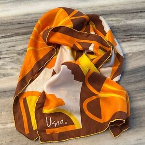 VENA VINTAGE SILK SCARF WITH HAND ROLLED EDGES